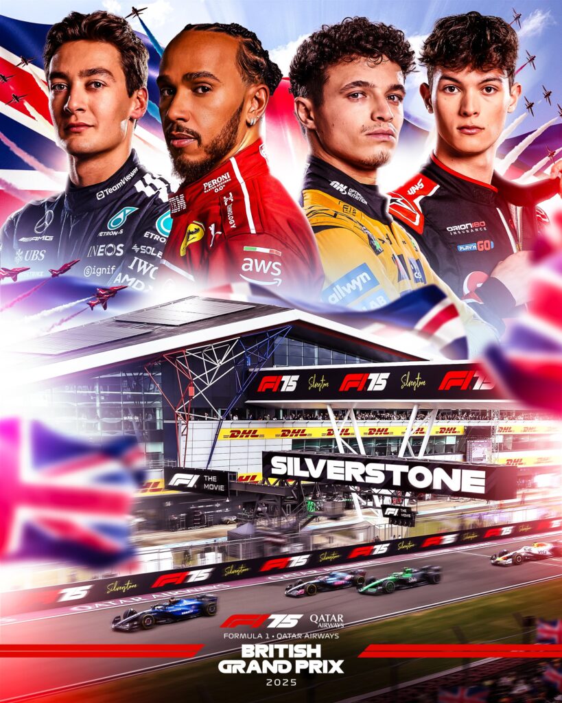 Silverstone está listo para la F1/Imagen: X (@F1)