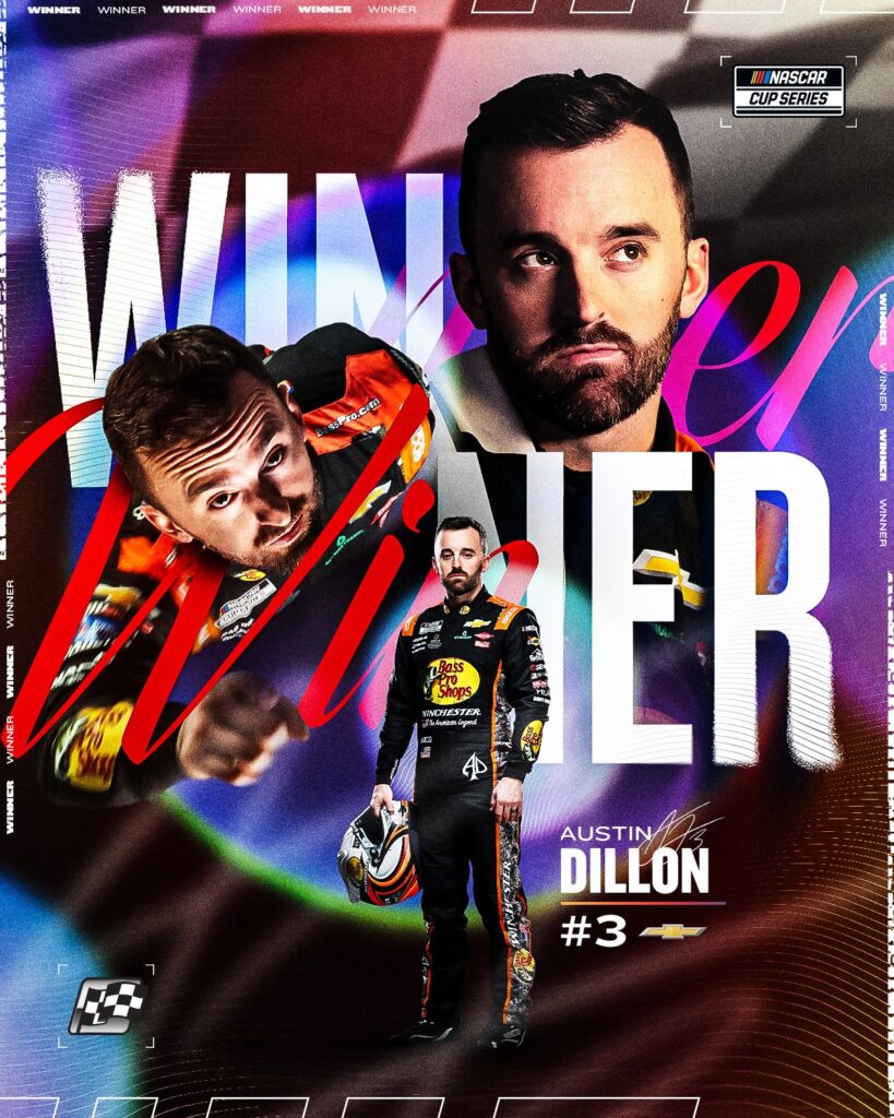 Austin Dillon consiguió su pase a playoffs/Imagen: X (@NASCAR)