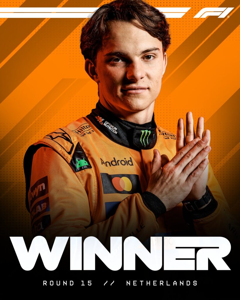 Piastri ganó el GP de Países Bajos/Imagen: X (@F1)