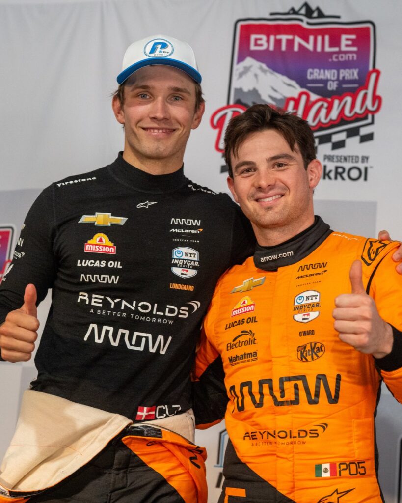Por sanción a Lindgaard, O'Ward consiguió la pole/Imagen: X (@ZBrownCEO)