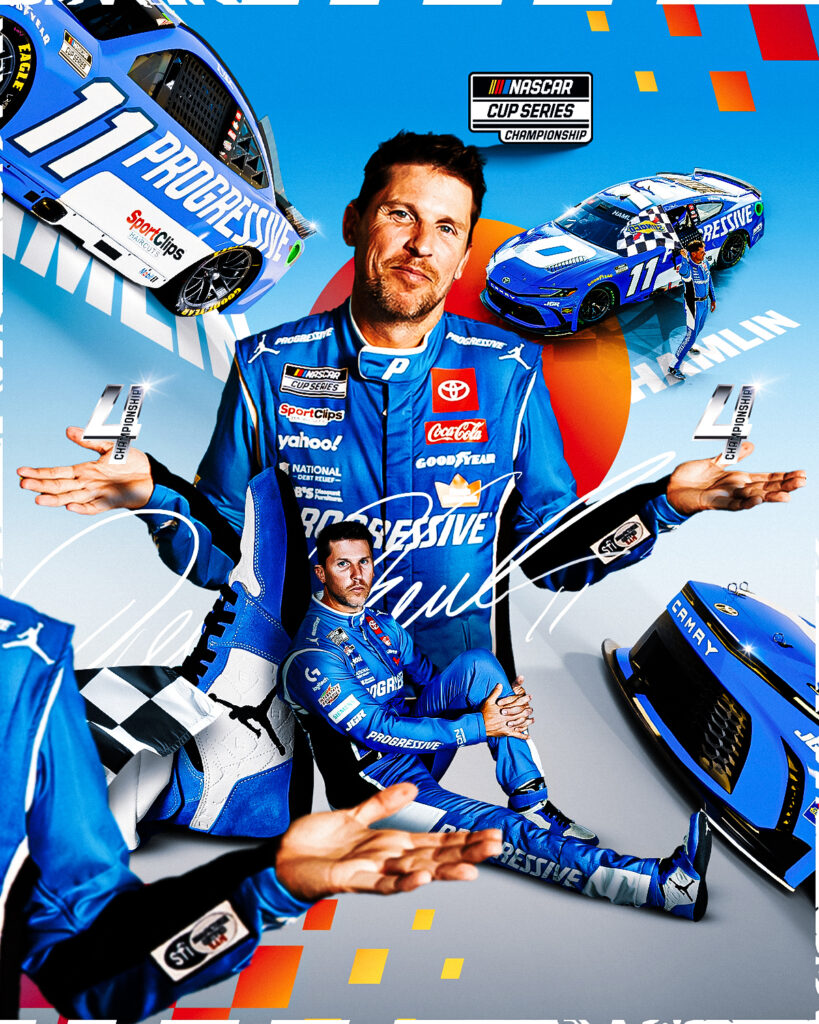 Hamlin busca su primer campeonato en 20 años/Imagen: X (@NASCAR)