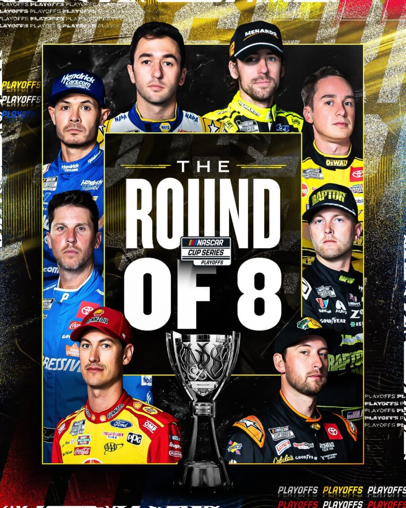 Los clasificados a la Ronda de 8/Imagen: X (@NASCAR)