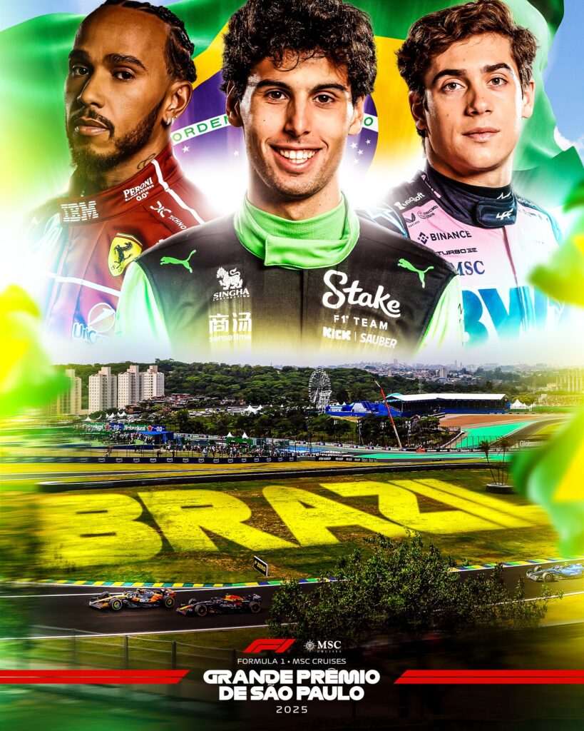 El GP de Brasil se correrá el 9 de noviembre/Imagen: X (@F1)