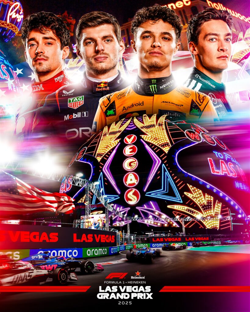 El GP de Las Vegas tendrá horarios atípicos/Imagen: X (@F1)