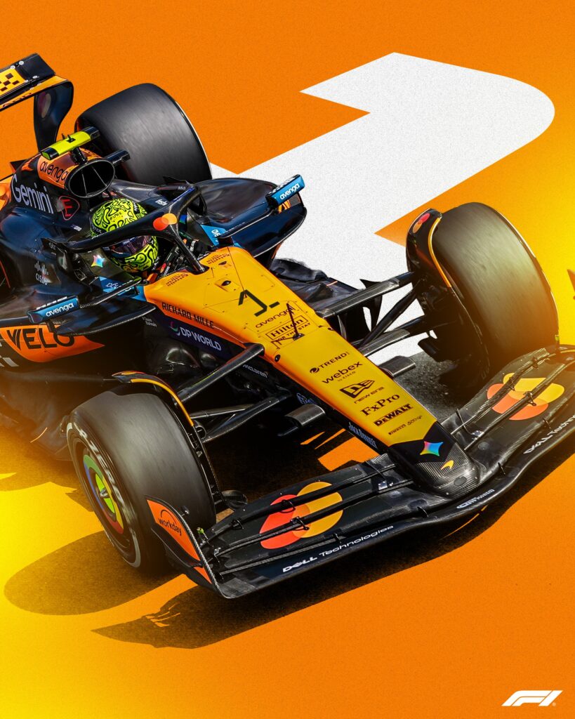 Norris correrá en 2026 con el número 1/Imagen: X (@F1)