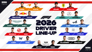 Parrilla para la temporada 2026 en F1/Imagen: X (@F1)