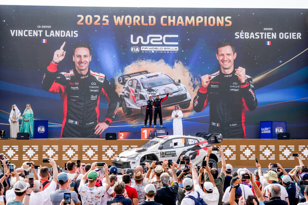 Sébastien Ogier consiguió su noveno título de WRC/Imagen: X (@OfficialWRC)