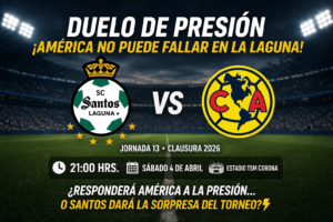 DUELO DE PRESIÓN… AMÉRICA NO PUEDE FALLAR EN LA LAGUNA