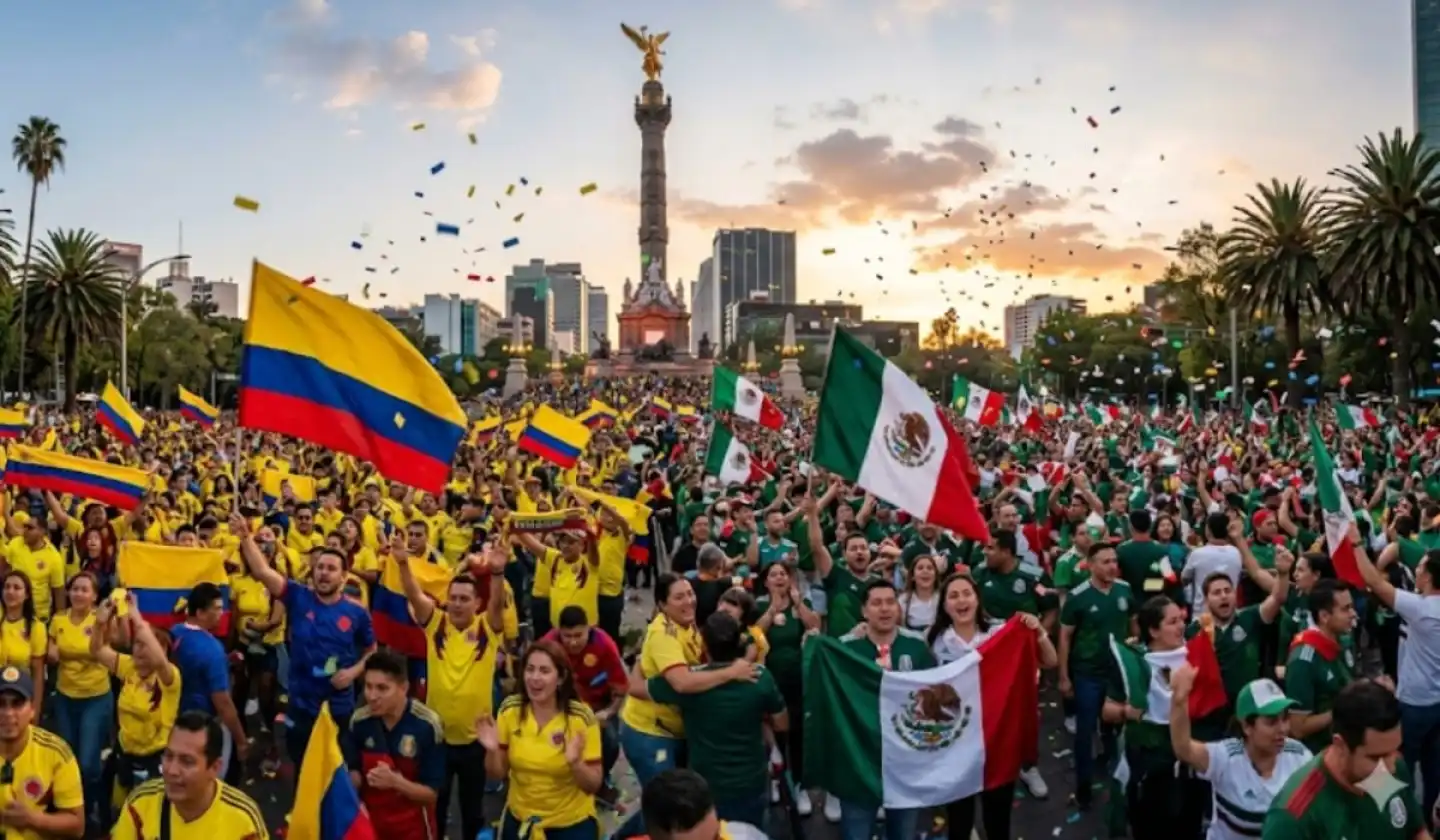 ¡COLOMBIA TOMA LA CDMX! 🇨🇴🔥