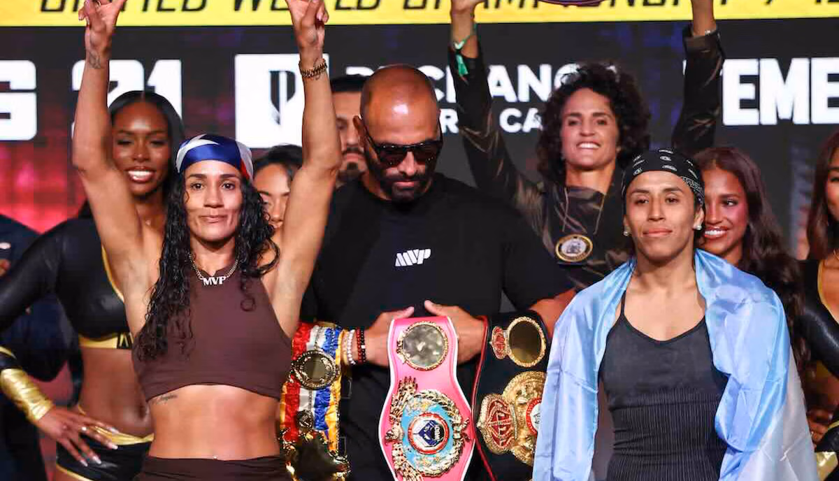 AMANDA SERRANO DEFIENDE SUS TÍTULOS ANTE LUCRECIA MANZUR